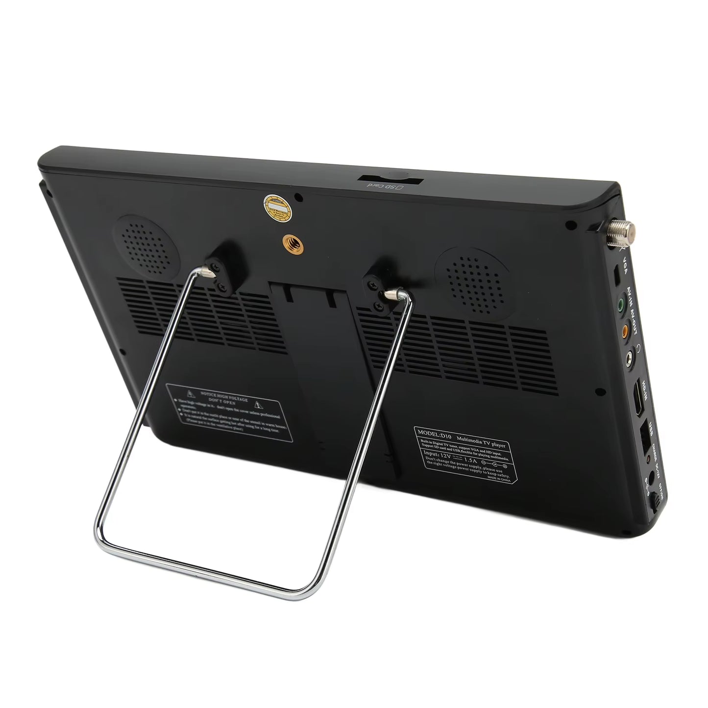 Portable TV 10 Inch High Sensitivity Tuner Rechargeable ATSC Digital TV for Car Outdoor Portable TV Rechargeable ATSC Digital TV