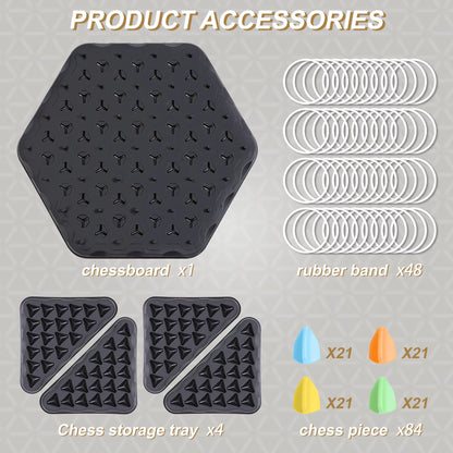 Triangle Chess Games, Triangle Board Games, Triangle Rubber Band Games Parent-Child Interactive Games, Family Games