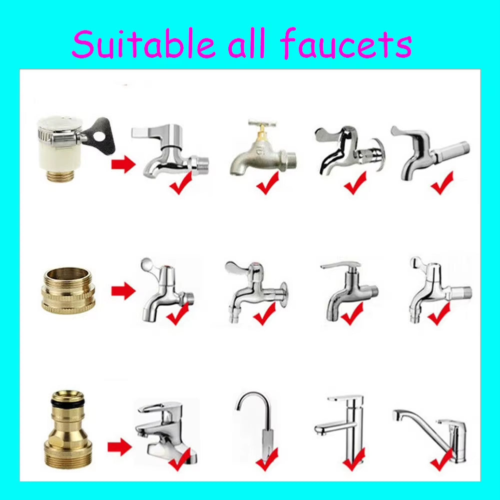 15-23Mm Universal Hose Tap Adapters Faucet Tap Connector Garden Water Hose Pipe Fitting Faucet Adapter Watering Garden Tools
