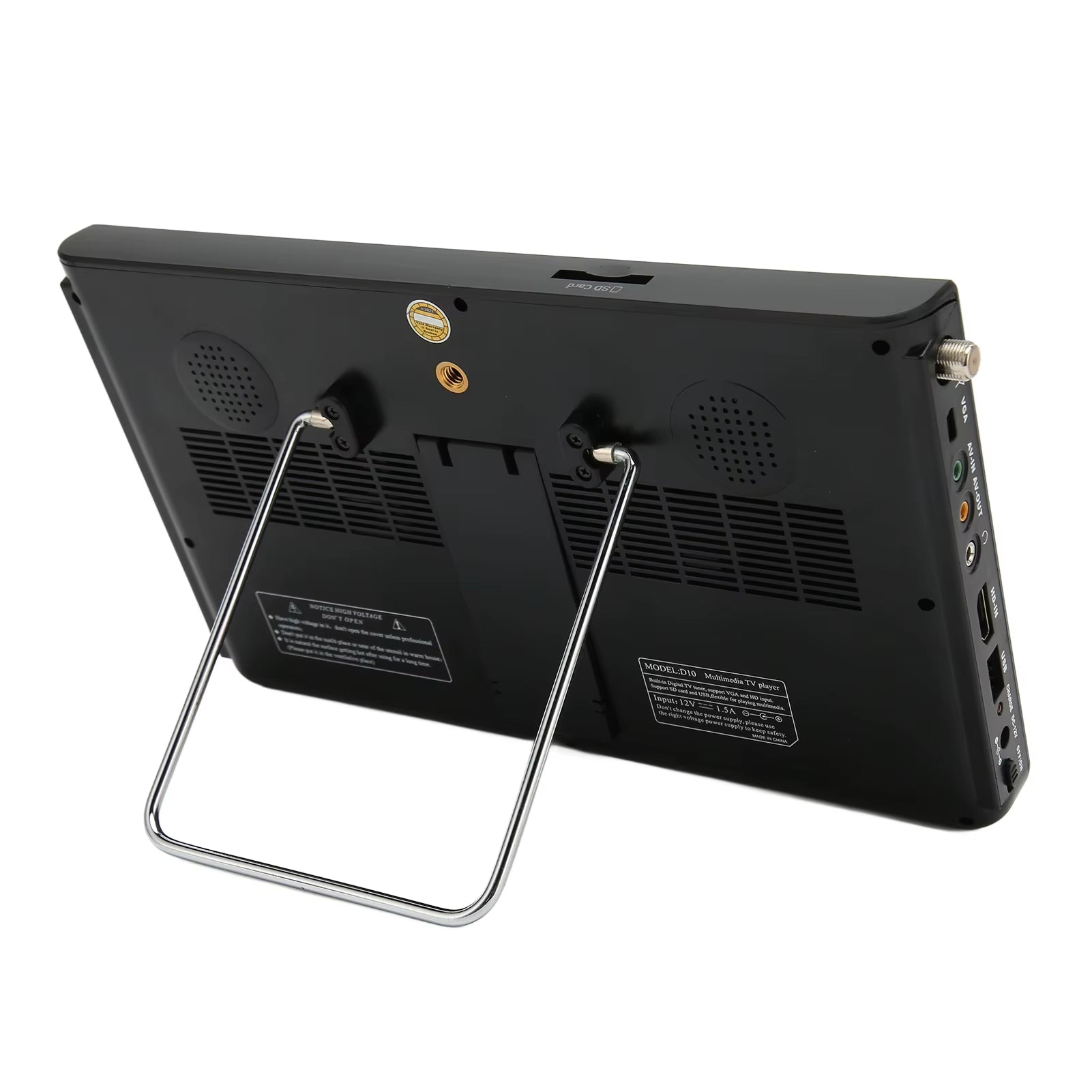 Portable TV 10 Inch High Sensitivity Tuner Rechargeable ATSC Digital TV for Car Outdoor Portable TV Rechargeable ATSC Digital TV