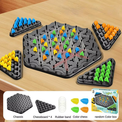 Triangle Chess Games, Triangle Board Games, Triangle Rubber Band Games Parent-Child Interactive Games, Family Games