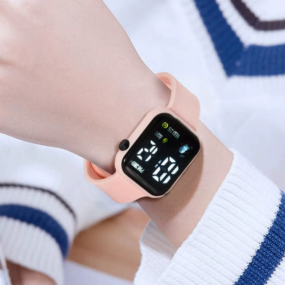 Simple Square Children'S Electronic Watch Astronaut Sports Electronic Watch Student Leisure Electronic Watch