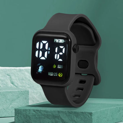 Simple Square Children'S Electronic Watch Astronaut Sports Electronic Watch Student Leisure Electronic Watch