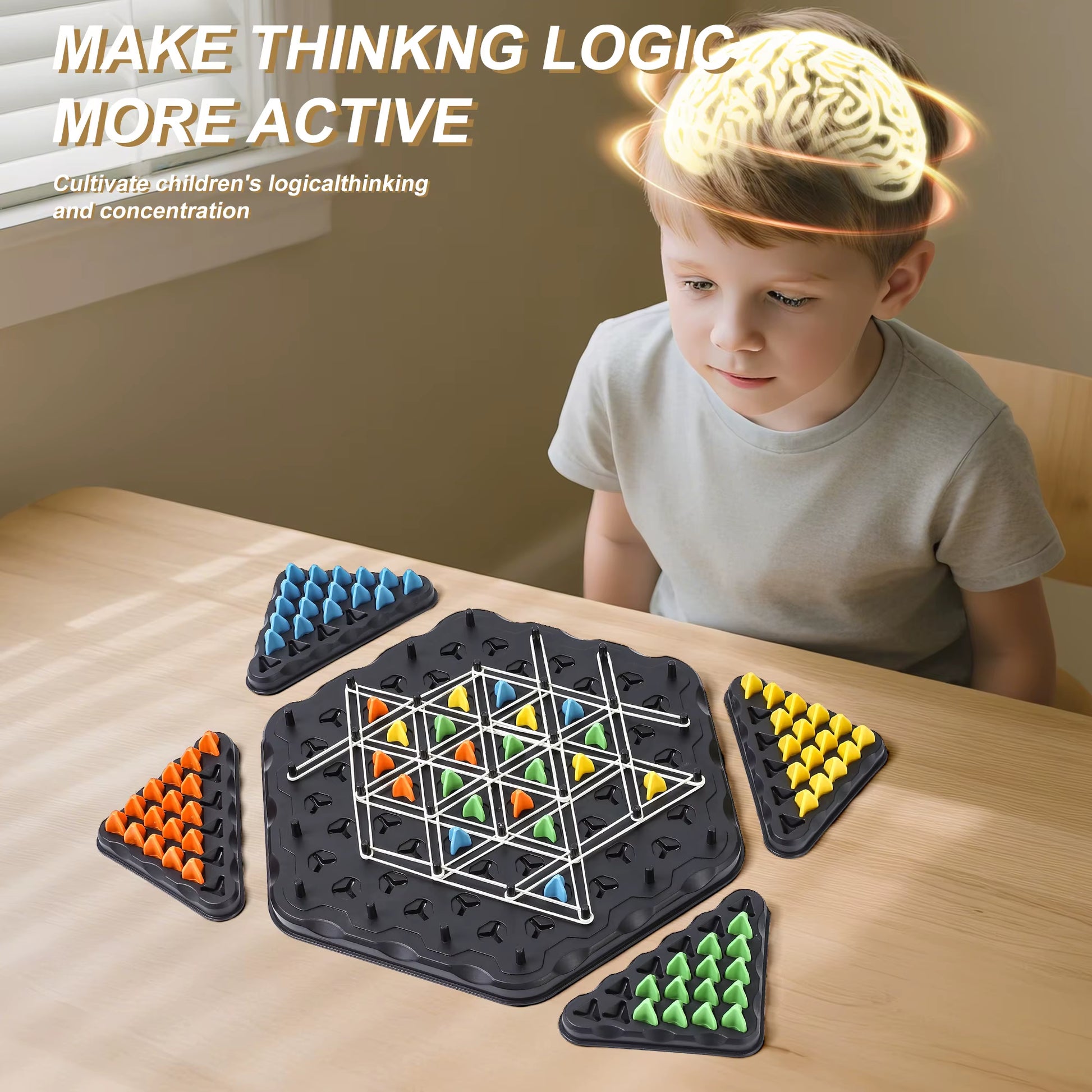 Triangle Chess Games, Triangle Board Games, Triangle Rubber Band Games Parent-Child Interactive Games, Family Games