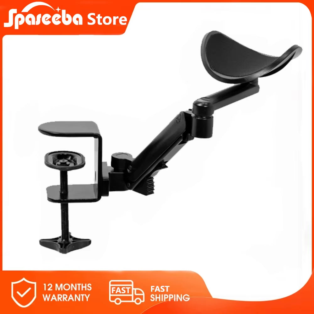 New Metal Ergonomic Arm Rest Wrise Support Computer Home Office Mouse Hand Desk Adjustable Mouse Pad Armrest Bracket Console