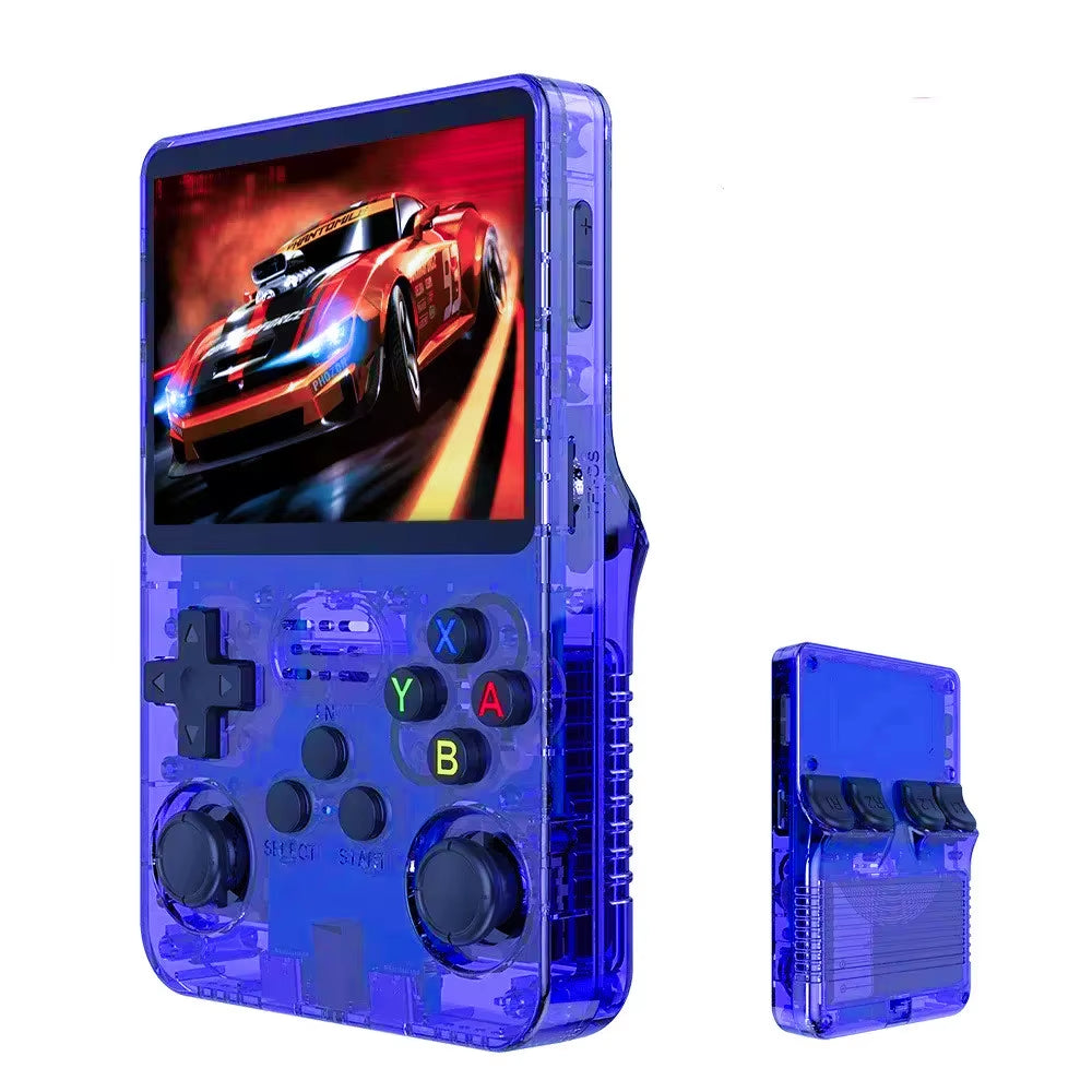 R36S Handheld Game Player 3.5 Inch Screen R36S Portable Handheld Gaming Console 64GB 15000 Games Classic Retro Video Game Player